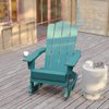Flash Furniture Blue Adirondack Rocking Chair with Cupholder LE-HMP-1044-31-BL-GG